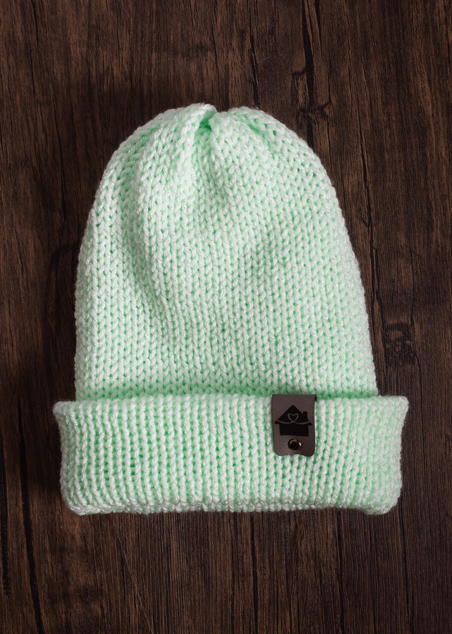 Happy Home Hat - Sparkle Sea Foam