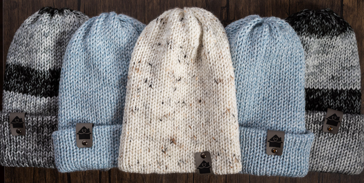 Happy Home Hat - Light Blue