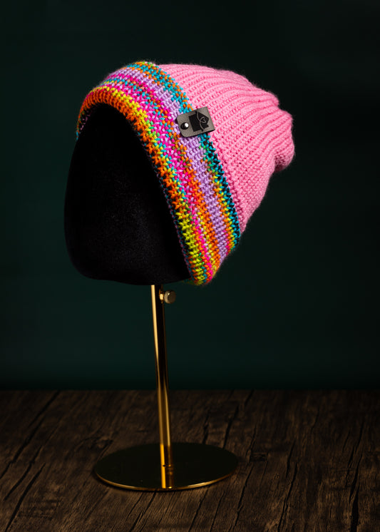 Happy Home Hat - Pink & Multi