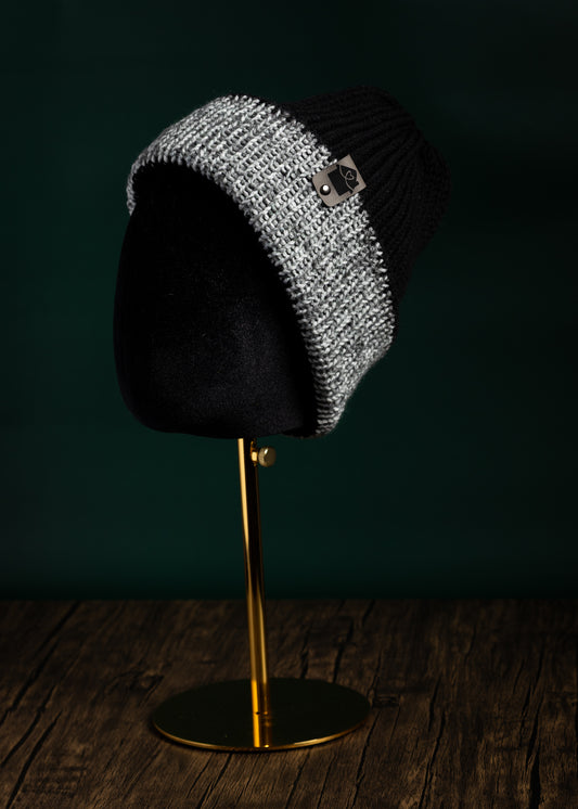 Happy Home Hat - Black & Grey
