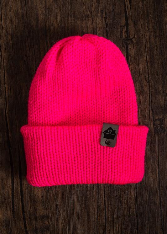 Happy Home Hat - Hot Pink