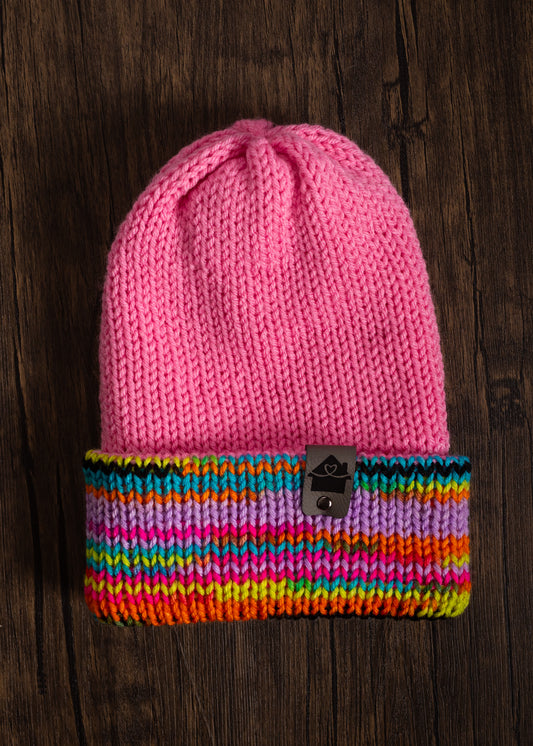 Happy Home Hat - Pink & Multi