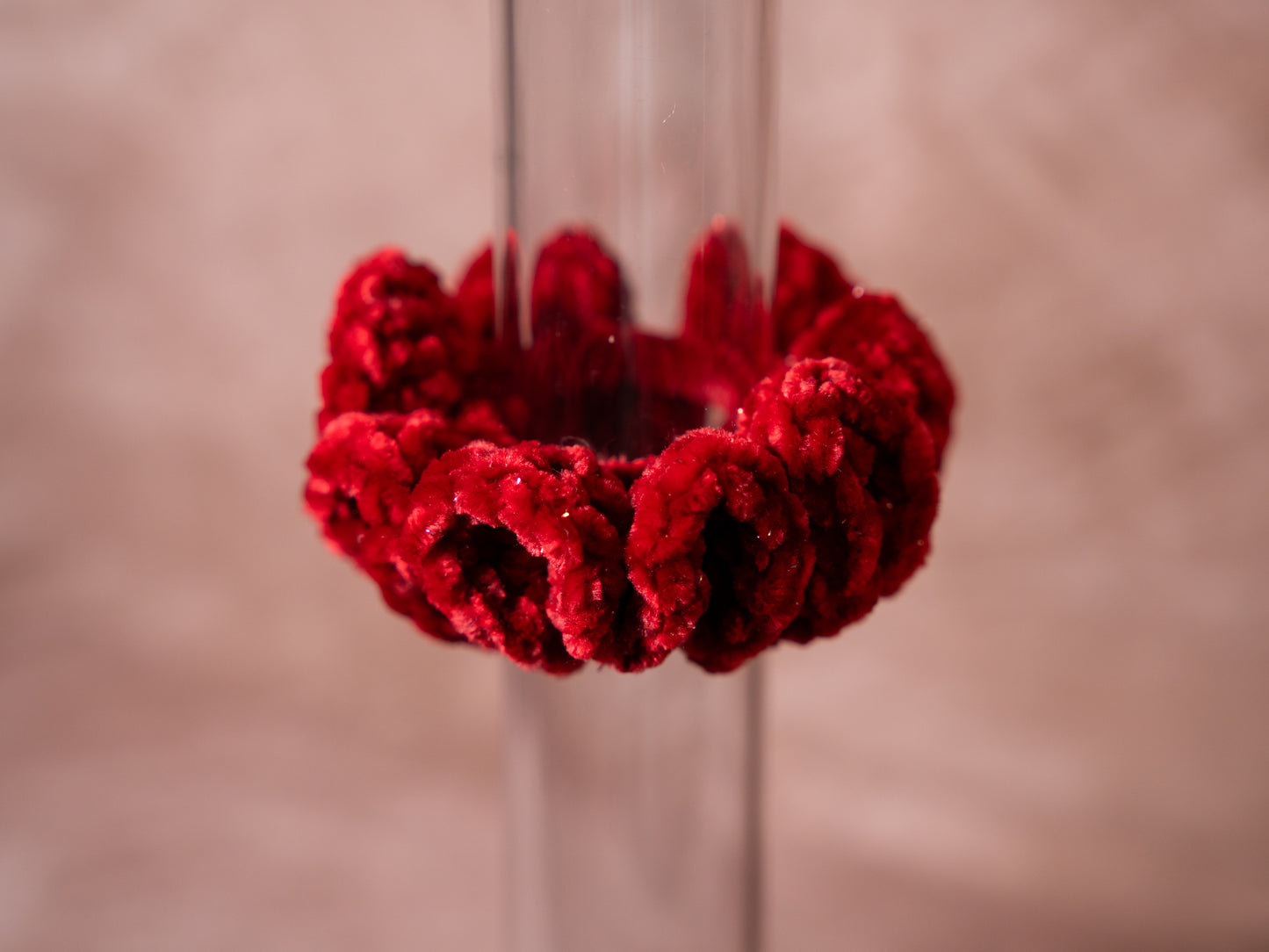 Large Velvet Ruffle Scrunchie