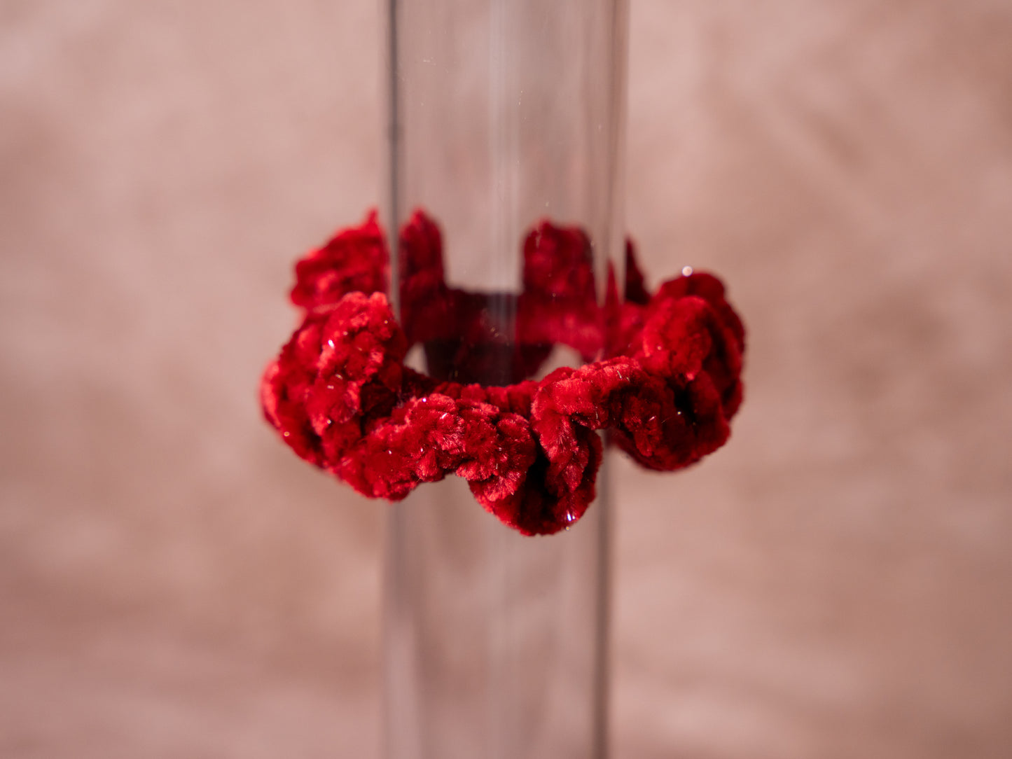 Small Velvet Ruffle Scrunchie