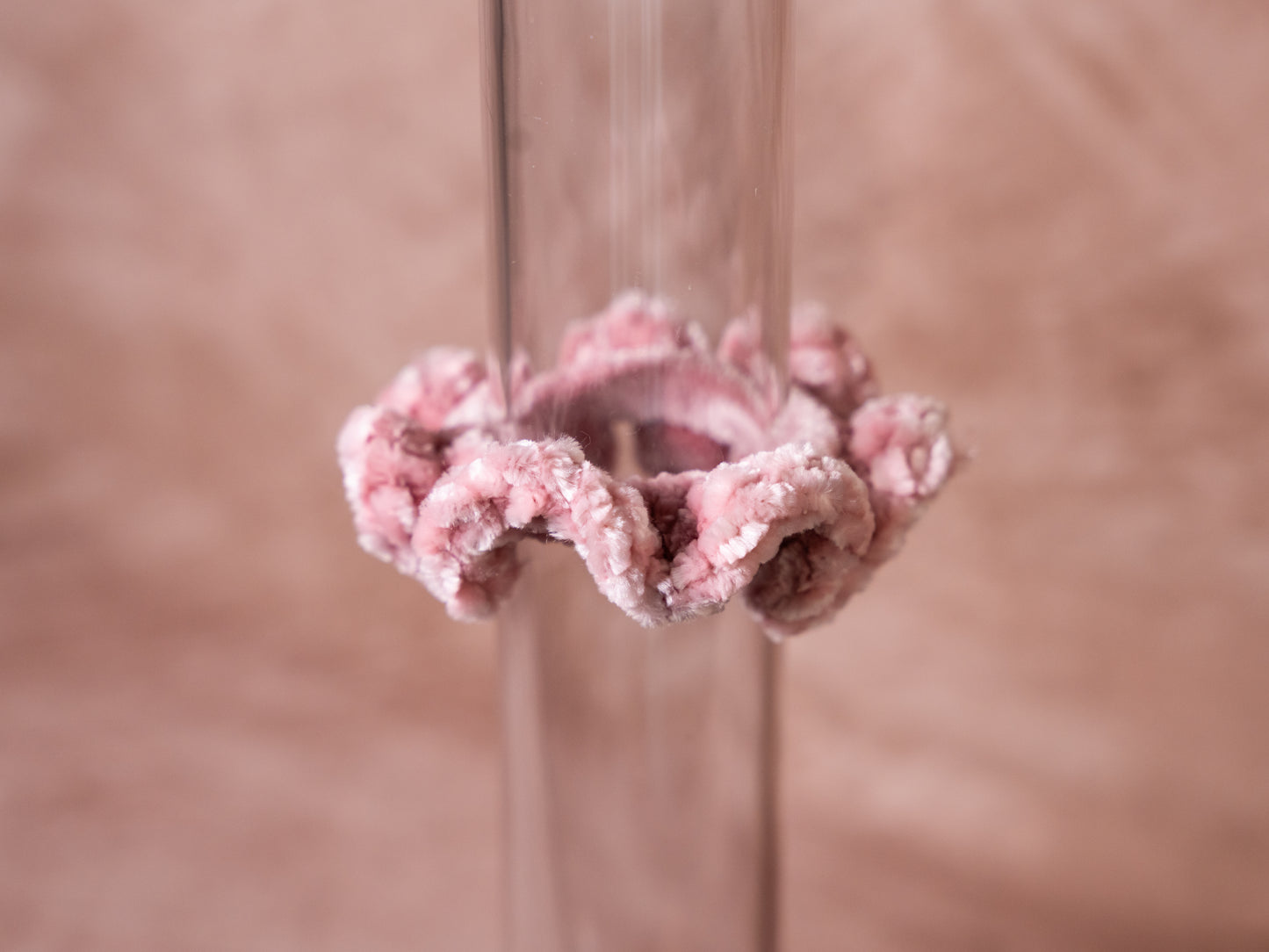 Small Velvet Ruffle Scrunchie