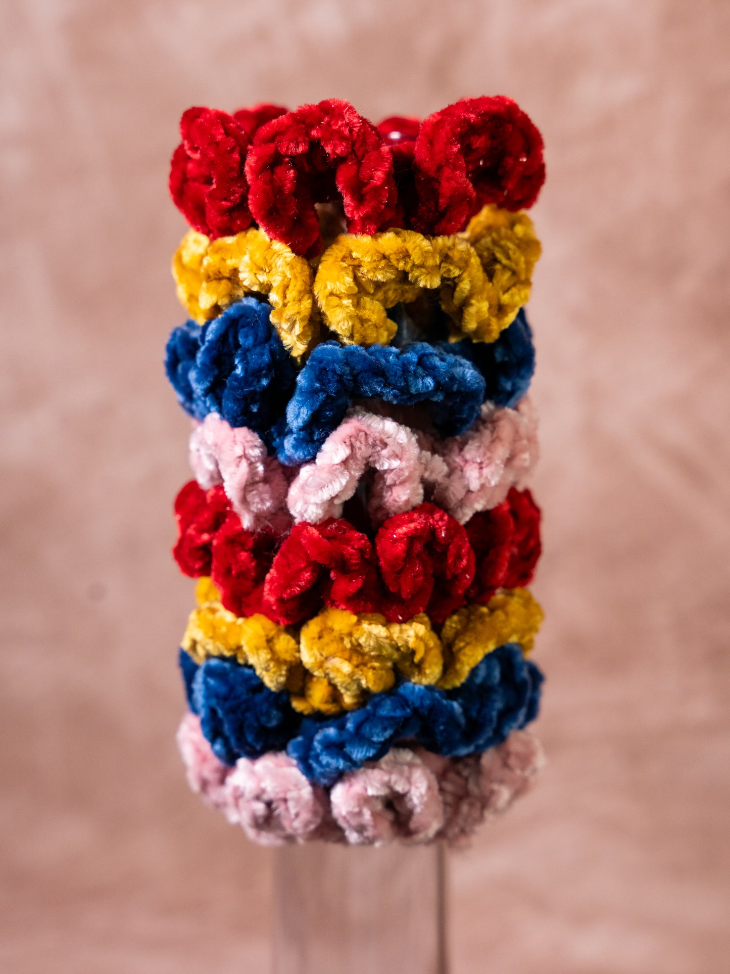 Small Velvet Ruffle Scrunchie