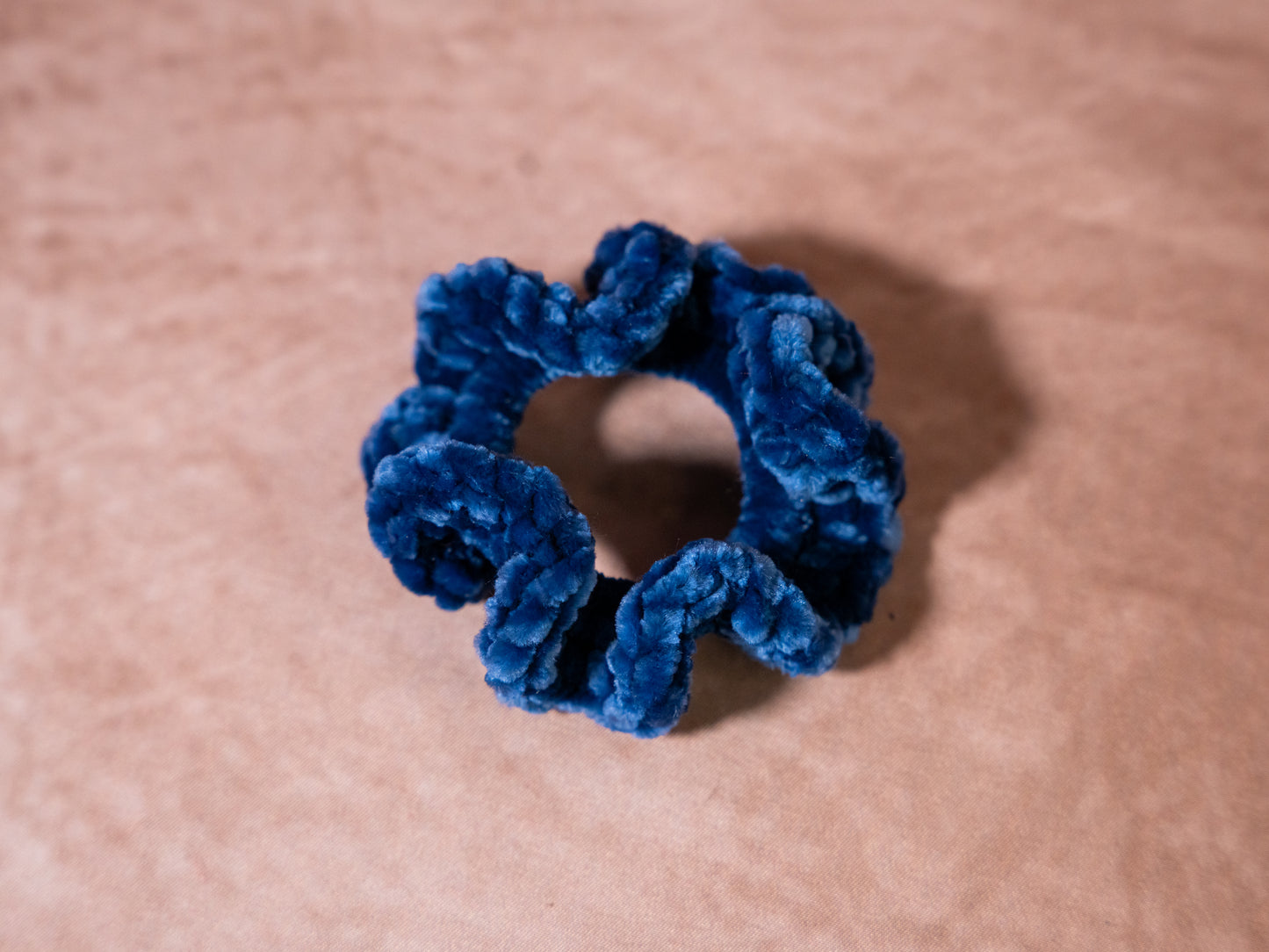 Small Velvet Ruffle Scrunchie