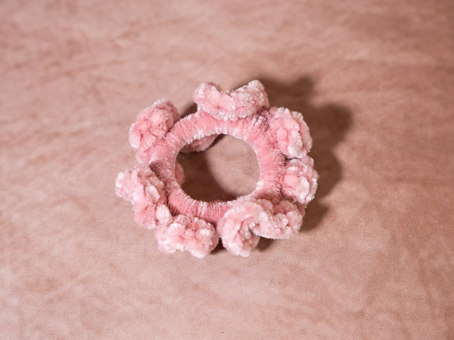Small Velvet Ruffle Scrunchie